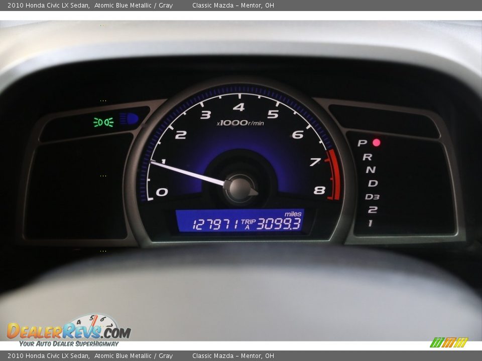 2010 Honda Civic LX Sedan Atomic Blue Metallic / Gray Photo #8