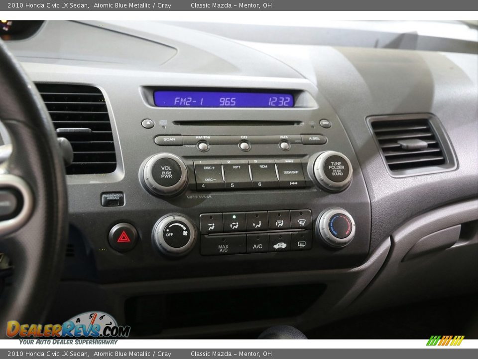 2010 Honda Civic LX Sedan Atomic Blue Metallic / Gray Photo #10