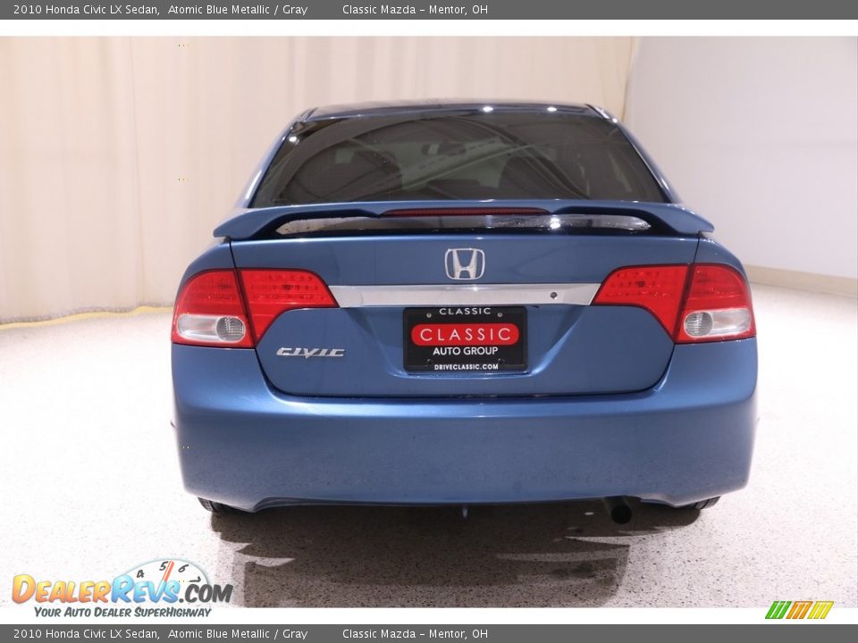 2010 Honda Civic LX Sedan Atomic Blue Metallic / Gray Photo #16