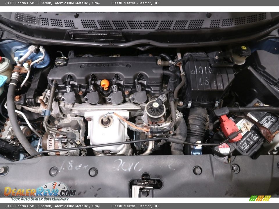 2010 Honda Civic LX Sedan Atomic Blue Metallic / Gray Photo #17