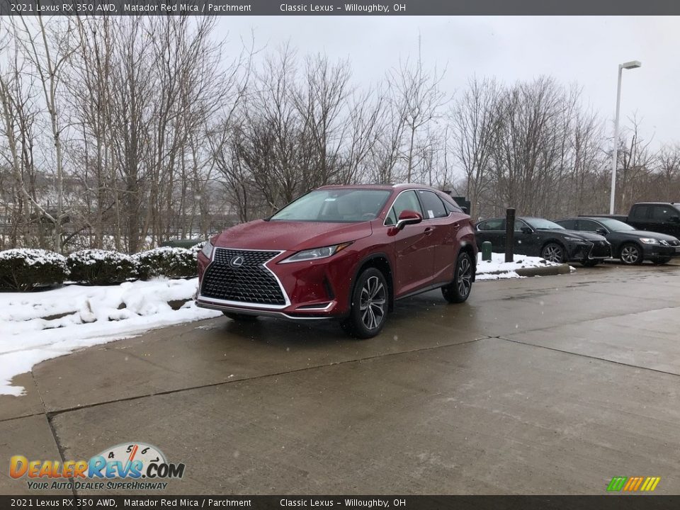 2021 Lexus RX 350 AWD Matador Red Mica / Parchment Photo #1