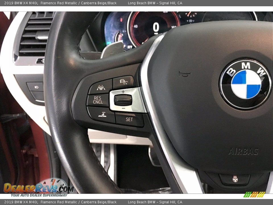 2019 BMW X4 M40i Flamenco Red Metallic / Canberra Beige/Black Photo #18