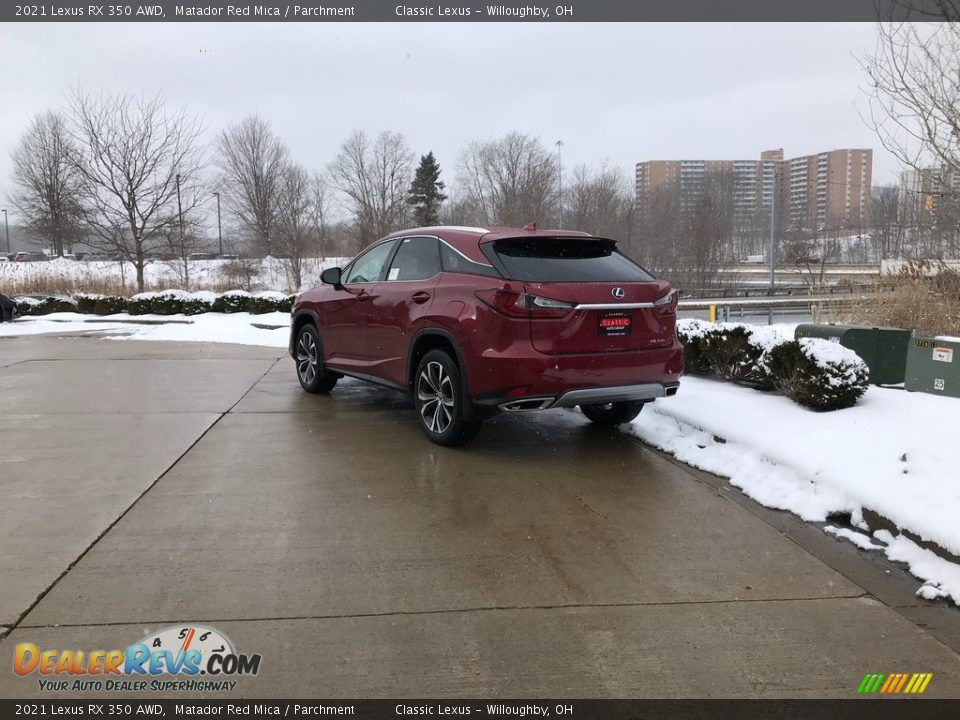 2021 Lexus RX 350 AWD Matador Red Mica / Parchment Photo #4