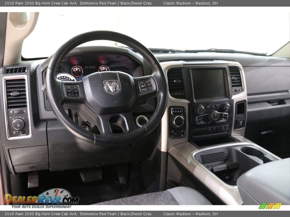 Dashboard of 2016 Ram 1500 Big Horn Crew Cab 4x4 Photo #6