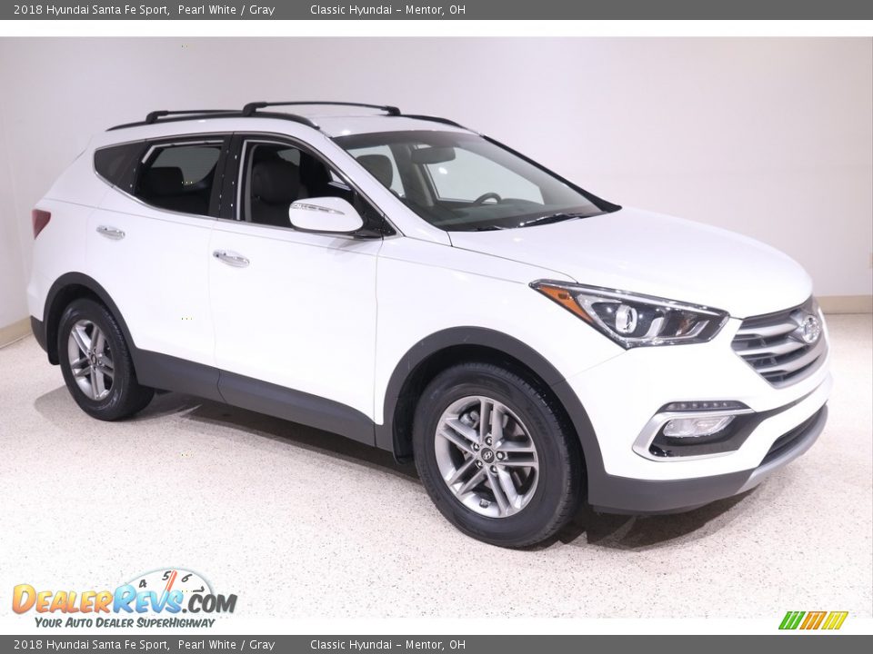 2018 Hyundai Santa Fe Sport Pearl White / Gray Photo #1