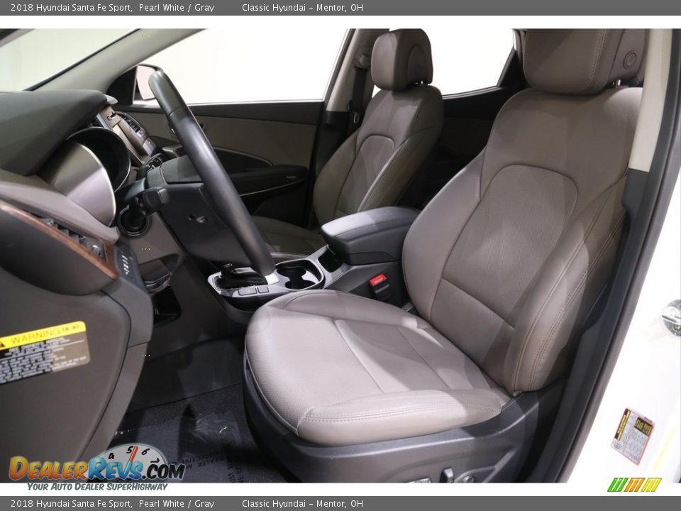2018 Hyundai Santa Fe Sport Pearl White / Gray Photo #5