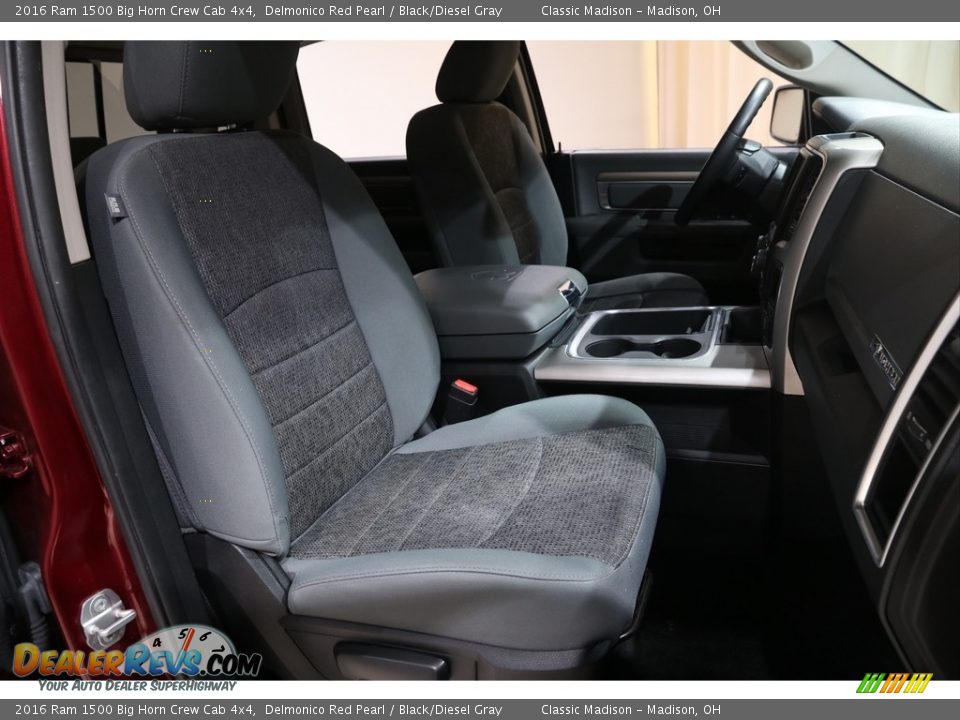 Front Seat of 2016 Ram 1500 Big Horn Crew Cab 4x4 Photo #21