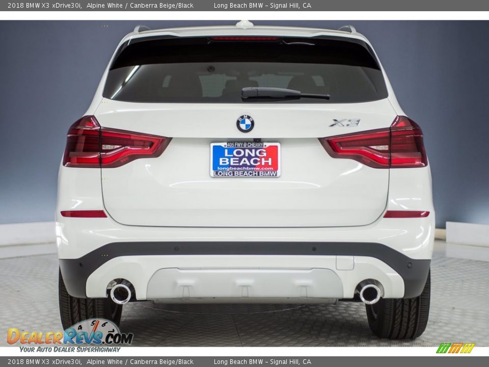 2018 BMW X3 xDrive30i Alpine White / Canberra Beige/Black Photo #3