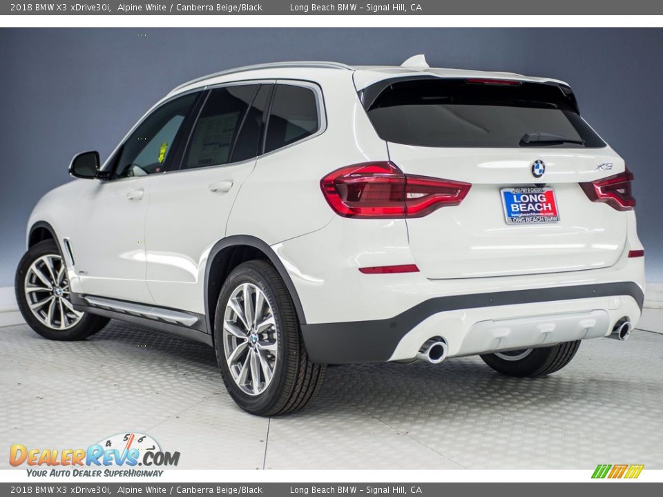 2018 BMW X3 xDrive30i Alpine White / Canberra Beige/Black Photo #4