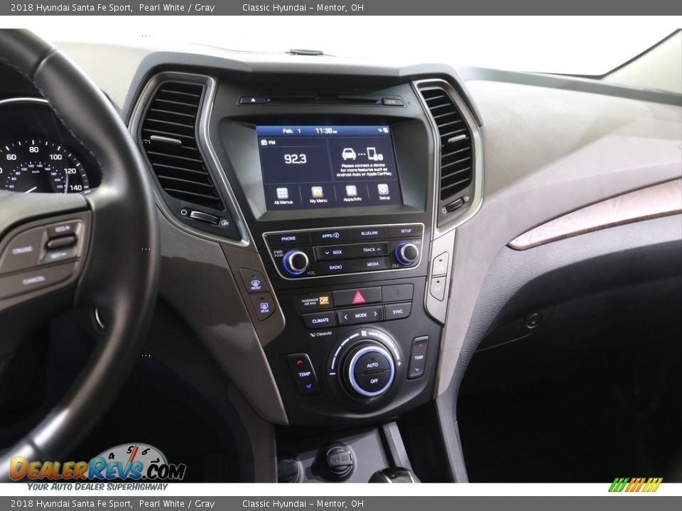 2018 Hyundai Santa Fe Sport Pearl White / Gray Photo #9