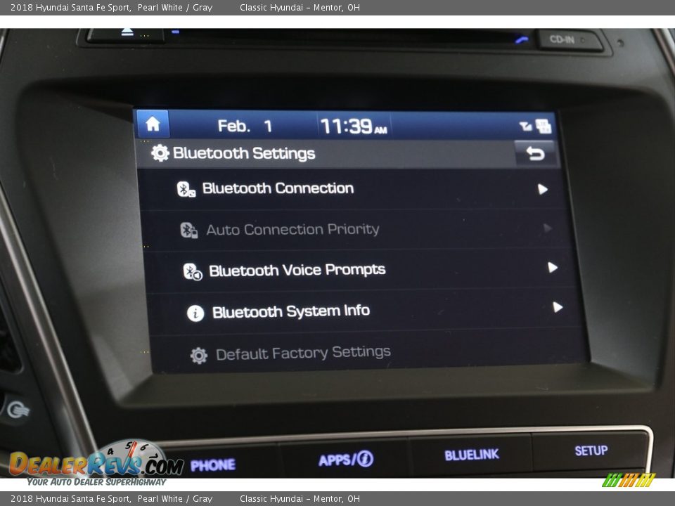 2018 Hyundai Santa Fe Sport Pearl White / Gray Photo #11