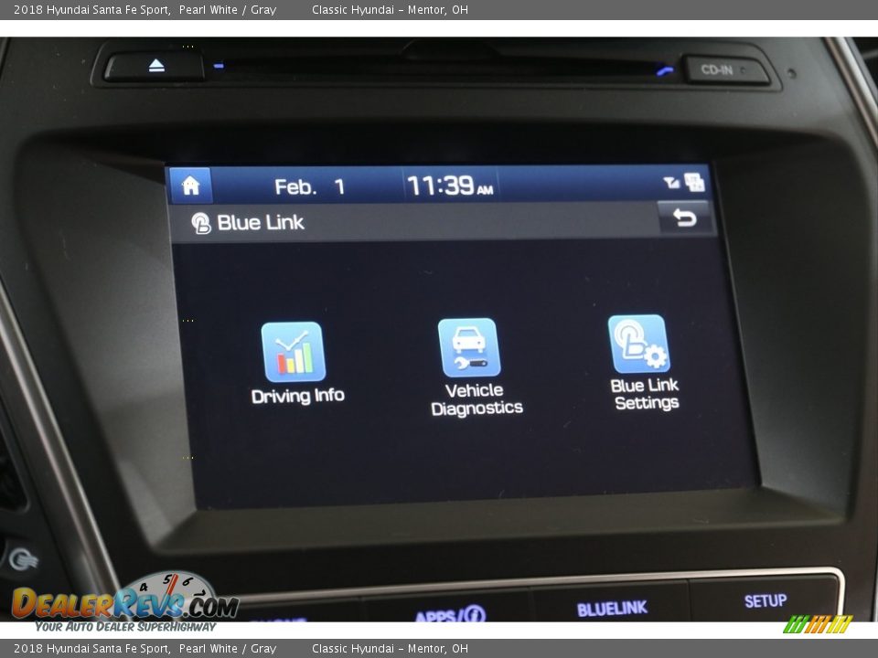 2018 Hyundai Santa Fe Sport Pearl White / Gray Photo #12