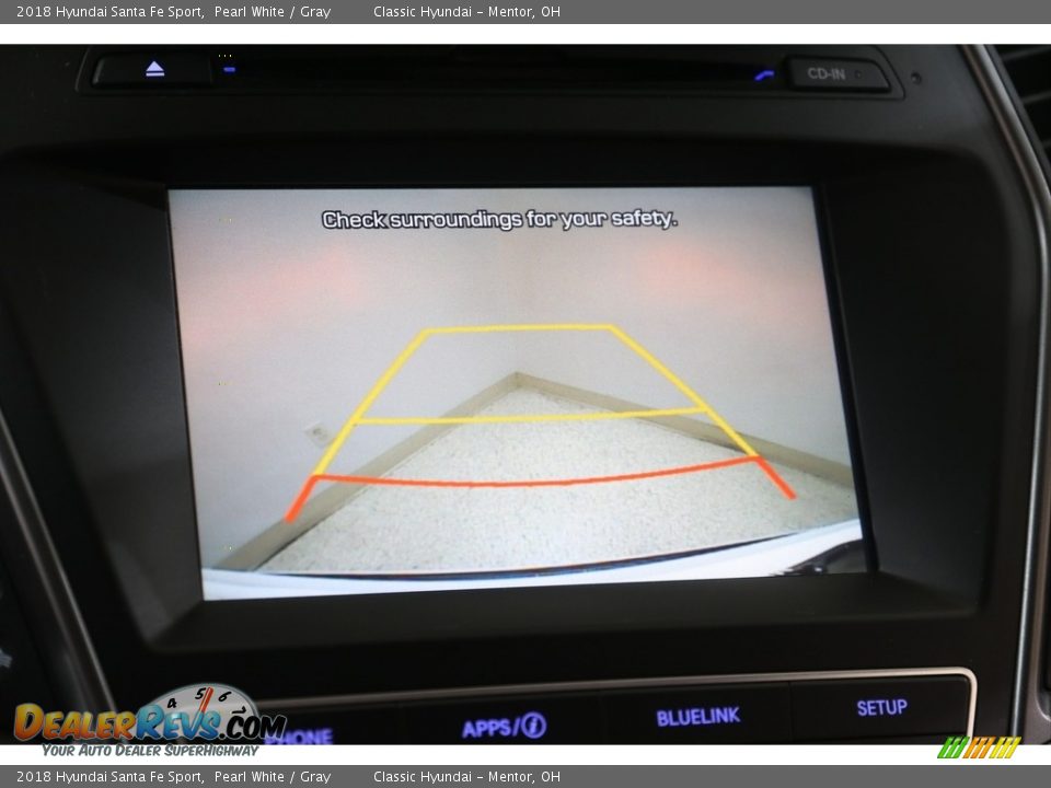 2018 Hyundai Santa Fe Sport Pearl White / Gray Photo #13