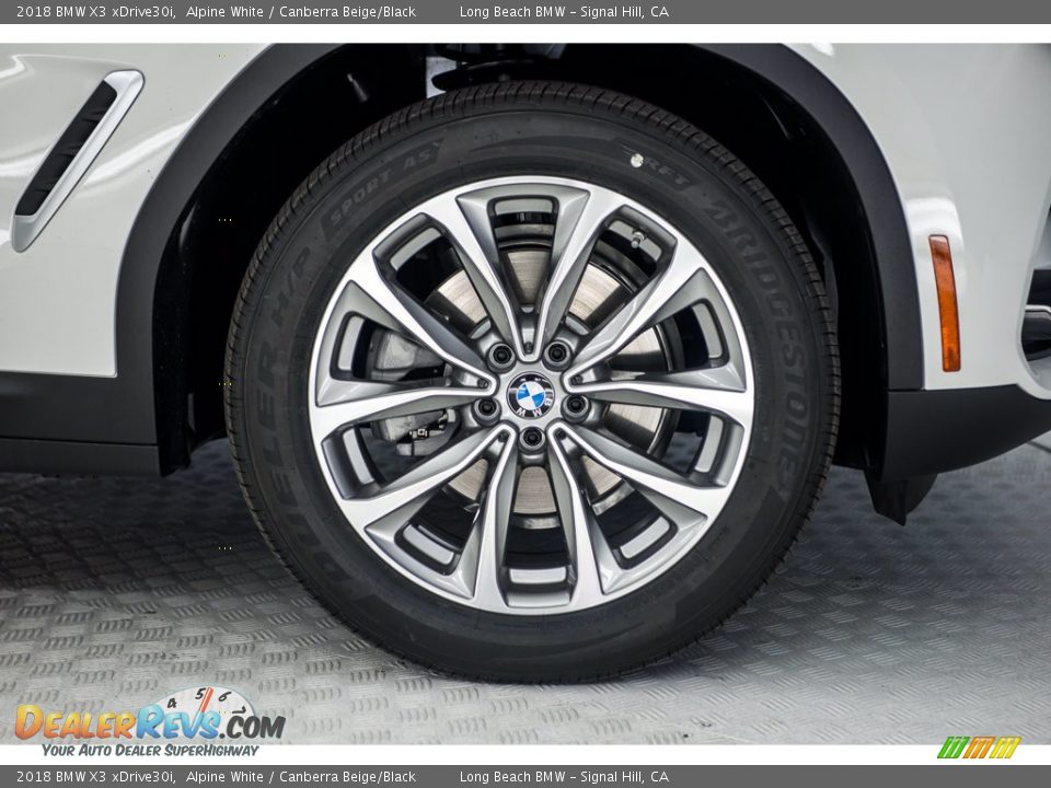 2018 BMW X3 xDrive30i Alpine White / Canberra Beige/Black Photo #9