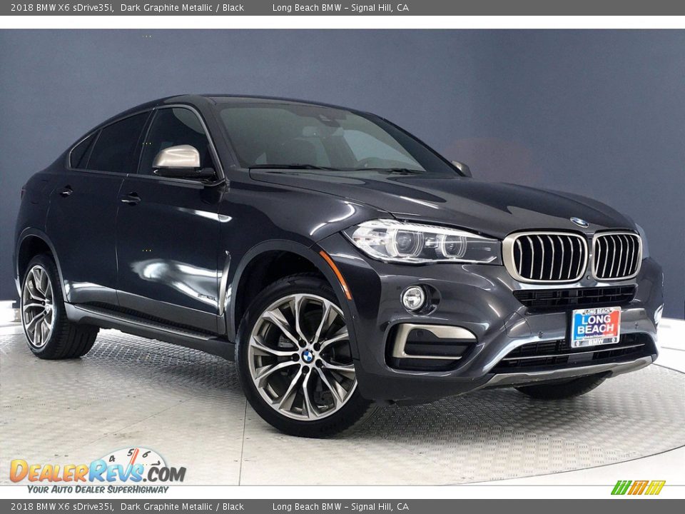 2018 BMW X6 sDrive35i Dark Graphite Metallic / Black Photo #1