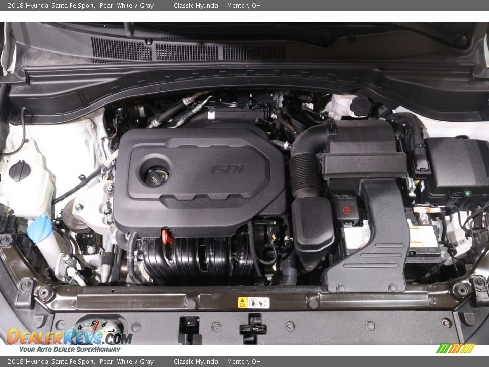 2018 Hyundai Santa Fe Sport Pearl White / Gray Photo #20