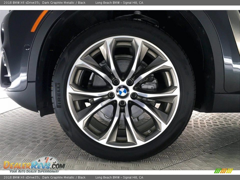 2018 BMW X6 sDrive35i Dark Graphite Metallic / Black Photo #8