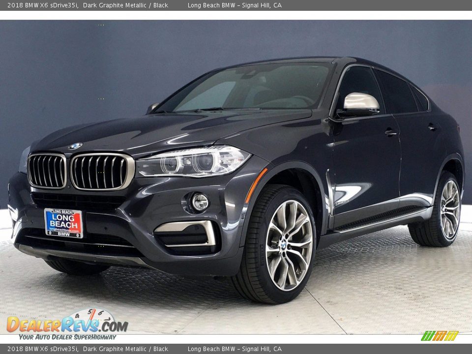 2018 BMW X6 sDrive35i Dark Graphite Metallic / Black Photo #12