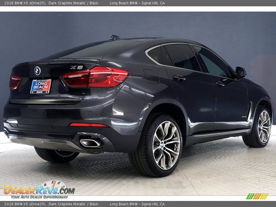 2018 BMW X6 sDrive35i Dark Graphite Metallic / Black Photo #13