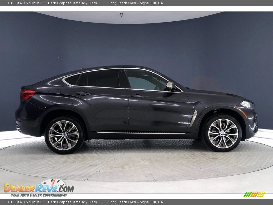 2018 BMW X6 sDrive35i Dark Graphite Metallic / Black Photo #14