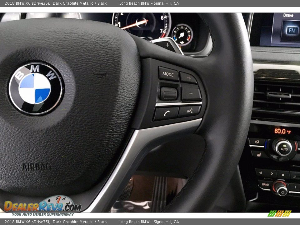 2018 BMW X6 sDrive35i Dark Graphite Metallic / Black Photo #19