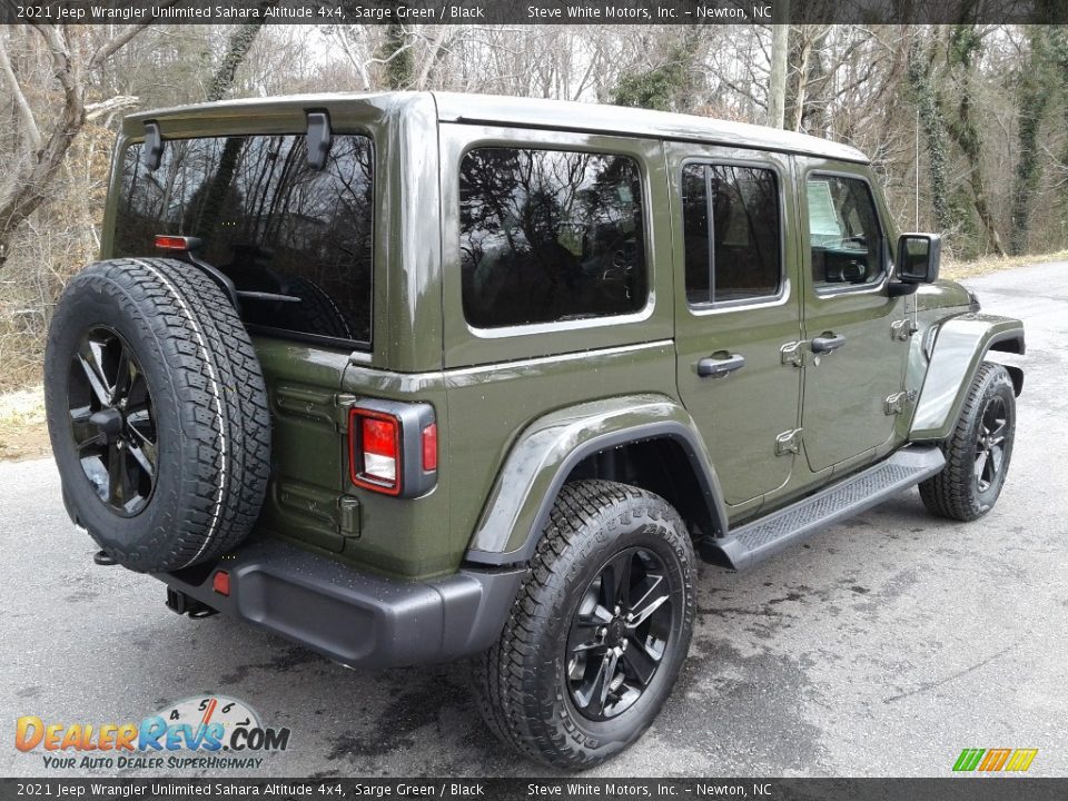 2021 Jeep Wrangler Unlimited Sahara Altitude 4x4 Sarge Green / Black Photo #6