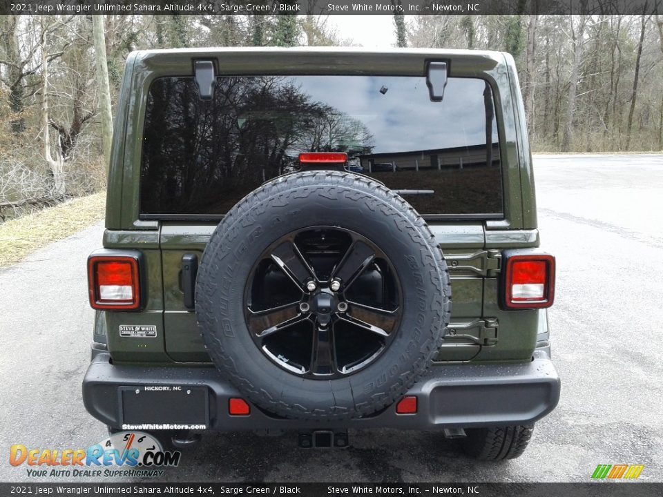 2021 Jeep Wrangler Unlimited Sahara Altitude 4x4 Sarge Green / Black Photo #7