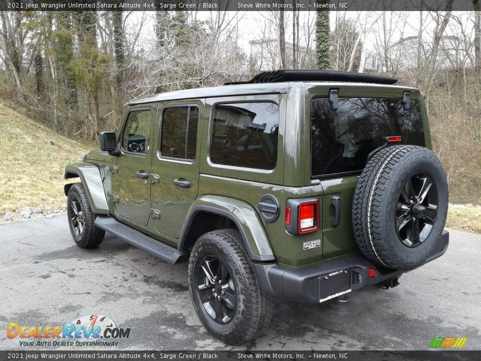 2021 Jeep Wrangler Unlimited Sahara Altitude 4x4 Sarge Green / Black Photo #8