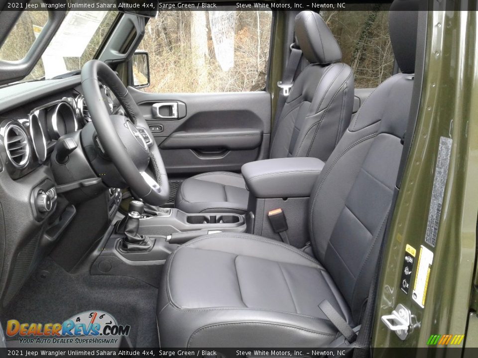 Front Seat of 2021 Jeep Wrangler Unlimited Sahara Altitude 4x4 Photo #11