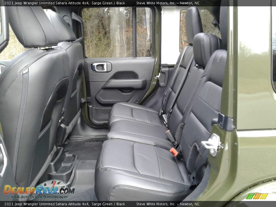 Rear Seat of 2021 Jeep Wrangler Unlimited Sahara Altitude 4x4 Photo #14