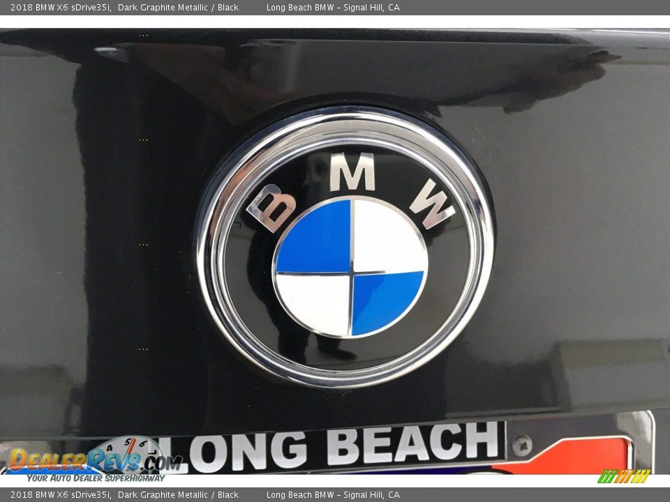 2018 BMW X6 sDrive35i Dark Graphite Metallic / Black Photo #34