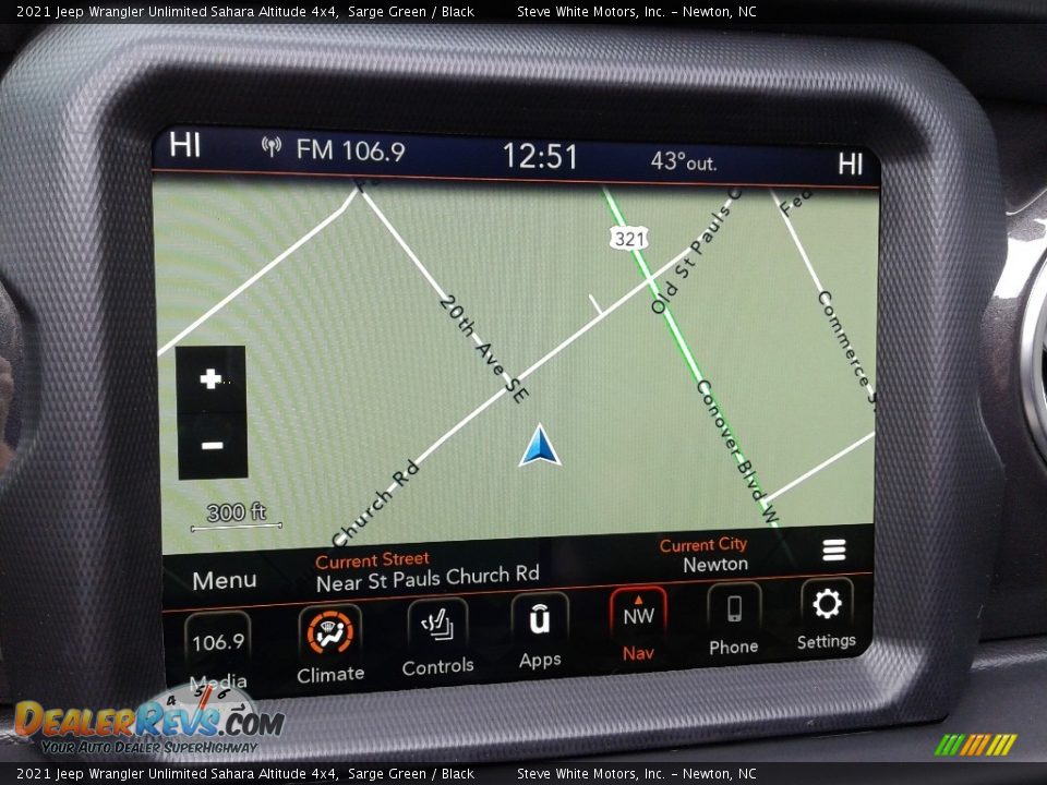 Navigation of 2021 Jeep Wrangler Unlimited Sahara Altitude 4x4 Photo #25