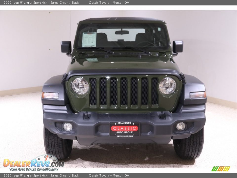 2020 Jeep Wrangler Sport 4x4 Sarge Green / Black Photo #2