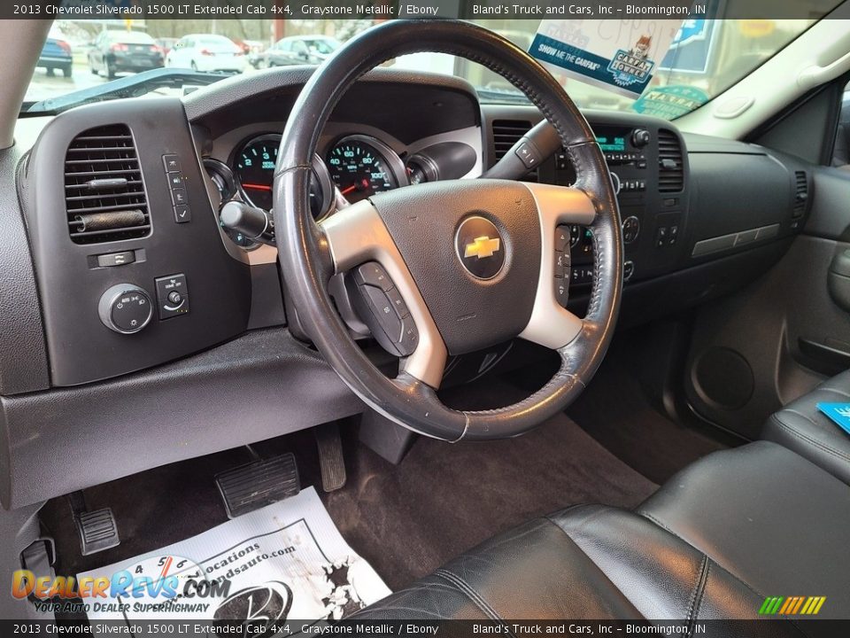 2013 Chevrolet Silverado 1500 LT Extended Cab 4x4 Graystone Metallic / Ebony Photo #10