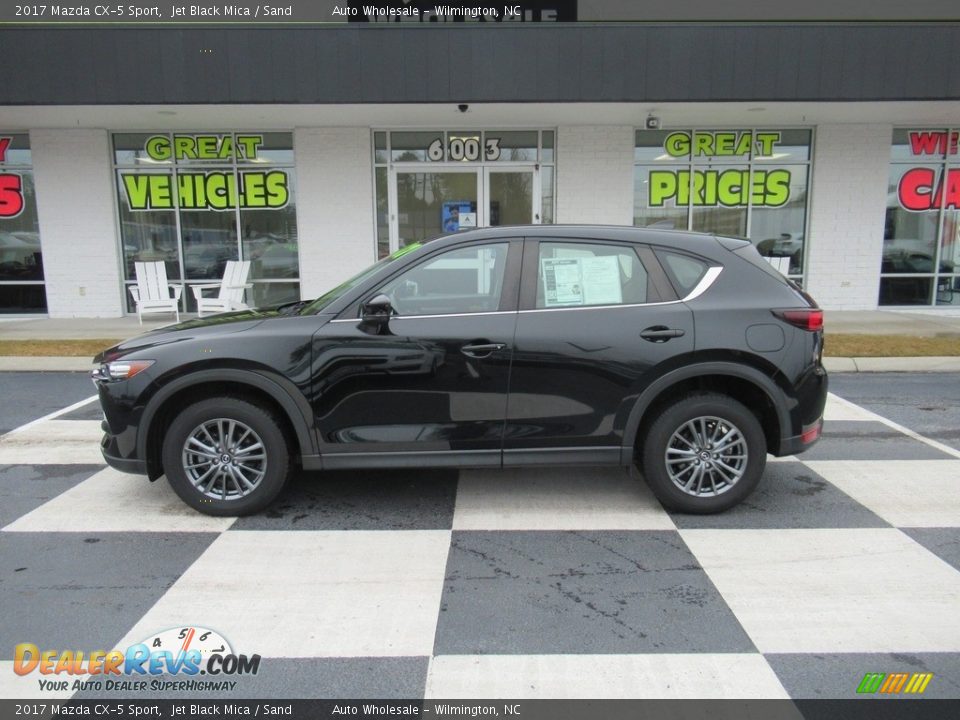 2017 Mazda CX-5 Sport Jet Black Mica / Sand Photo #1