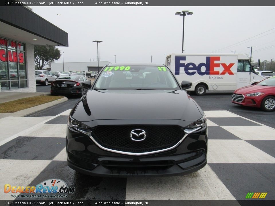 2017 Mazda CX-5 Sport Jet Black Mica / Sand Photo #2