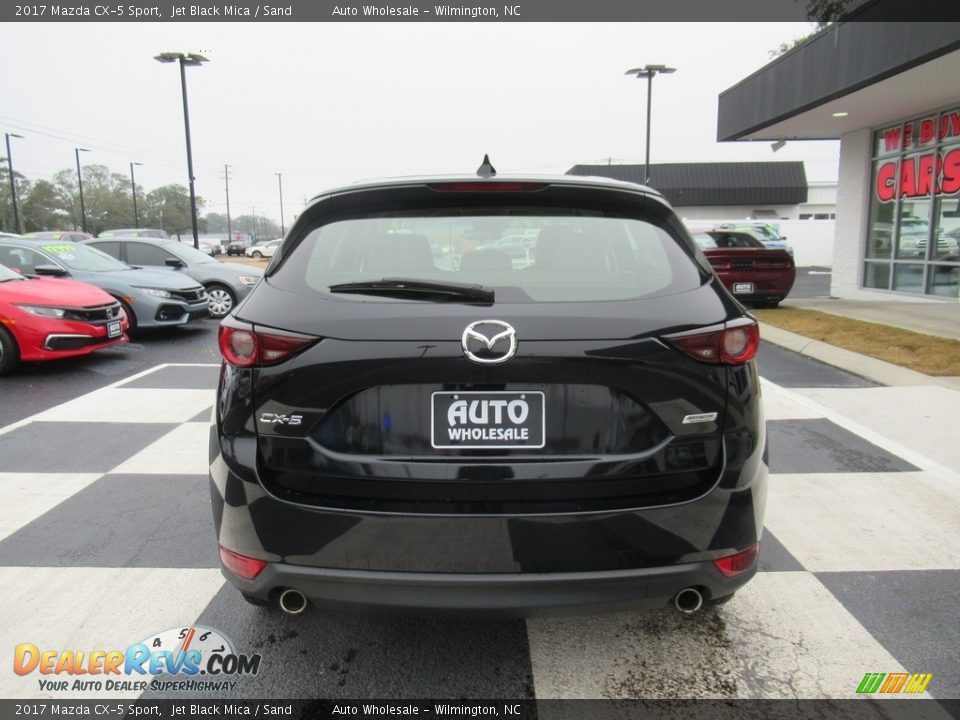 2017 Mazda CX-5 Sport Jet Black Mica / Sand Photo #4