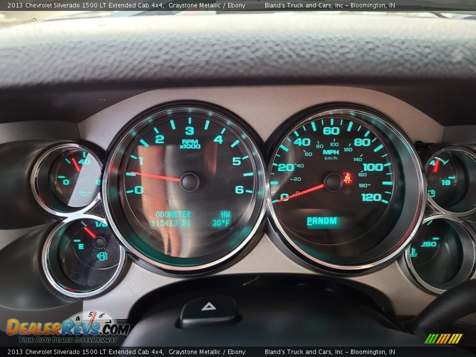 2013 Chevrolet Silverado 1500 LT Extended Cab 4x4 Graystone Metallic / Ebony Photo #15