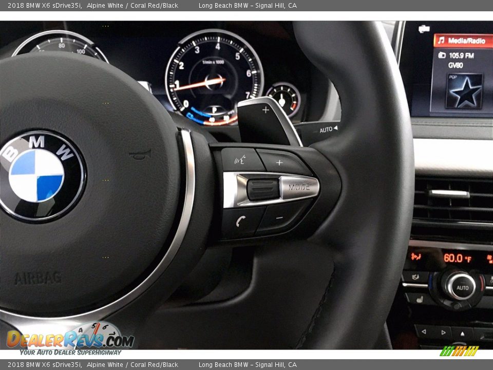 2018 BMW X6 sDrive35i Steering Wheel Photo #19