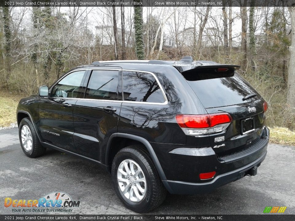 2021 Jeep Grand Cherokee Laredo 4x4 Diamond Black Crystal Pearl / Black Photo #8