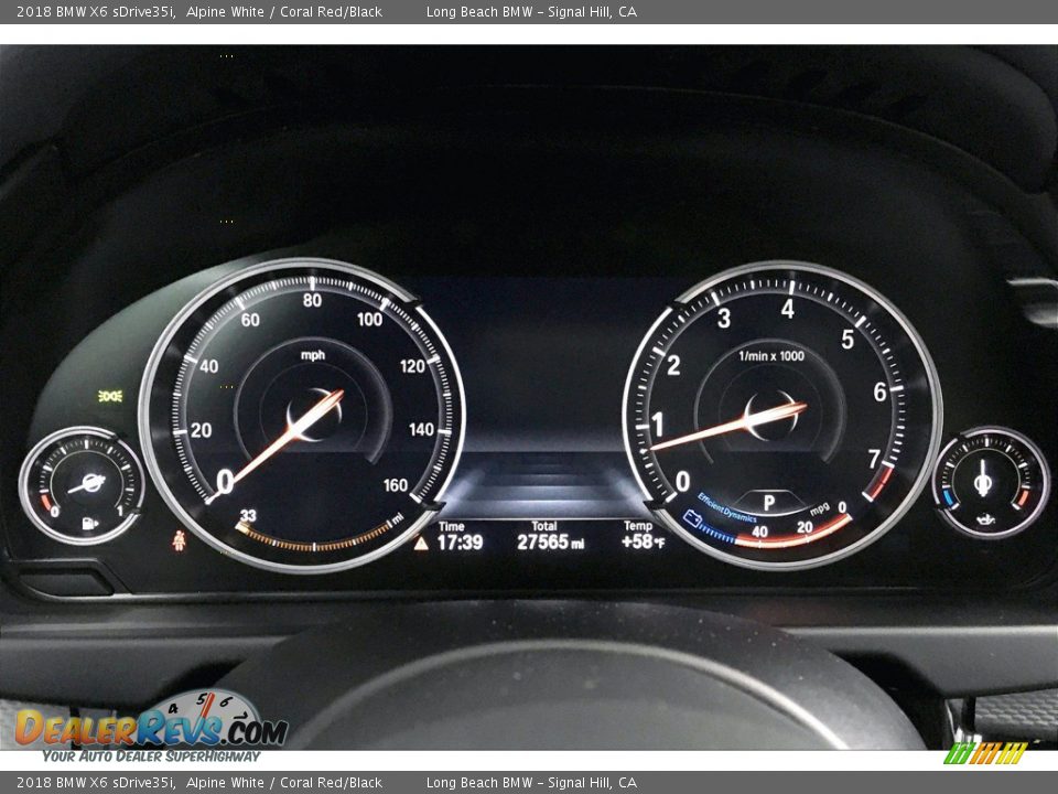 2018 BMW X6 sDrive35i Gauges Photo #20