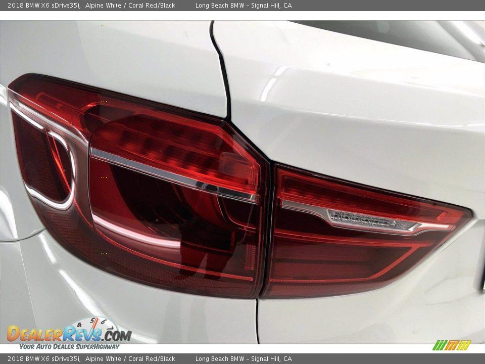 2018 BMW X6 sDrive35i Alpine White / Coral Red/Black Photo #27