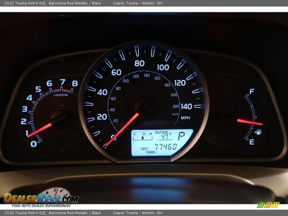 2015 Toyota RAV4 XLE Barcelona Red Metallic / Black Photo #8