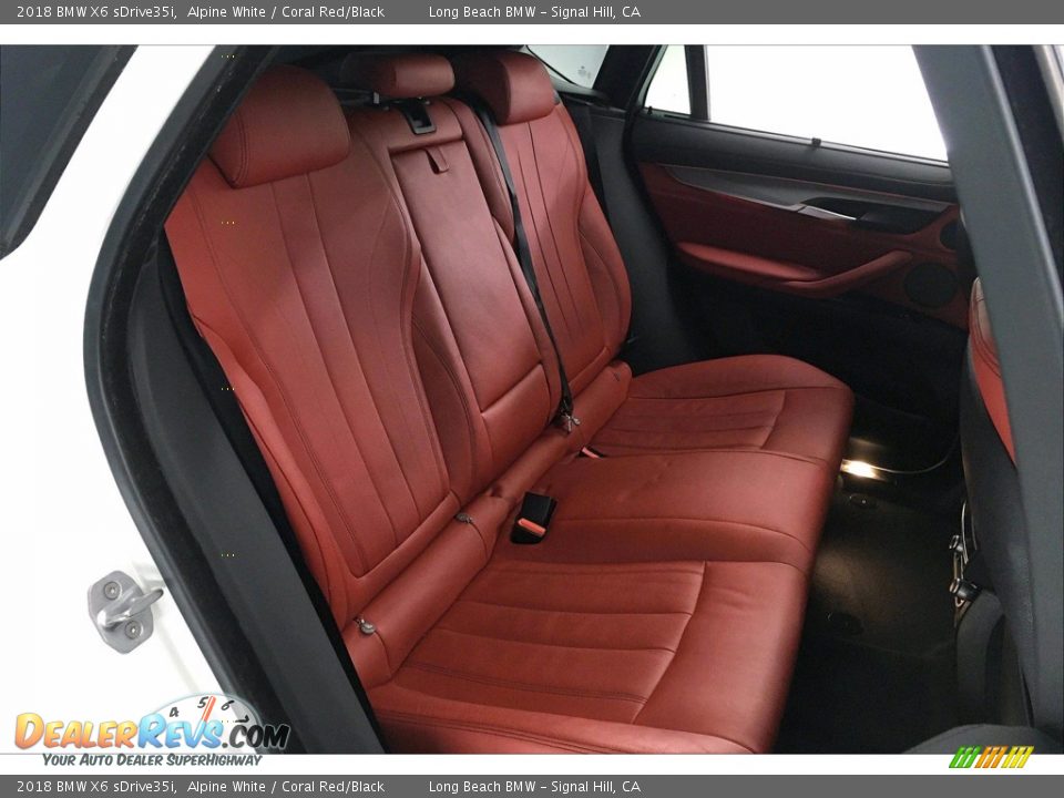 Rear Seat of 2018 BMW X6 sDrive35i Photo #29