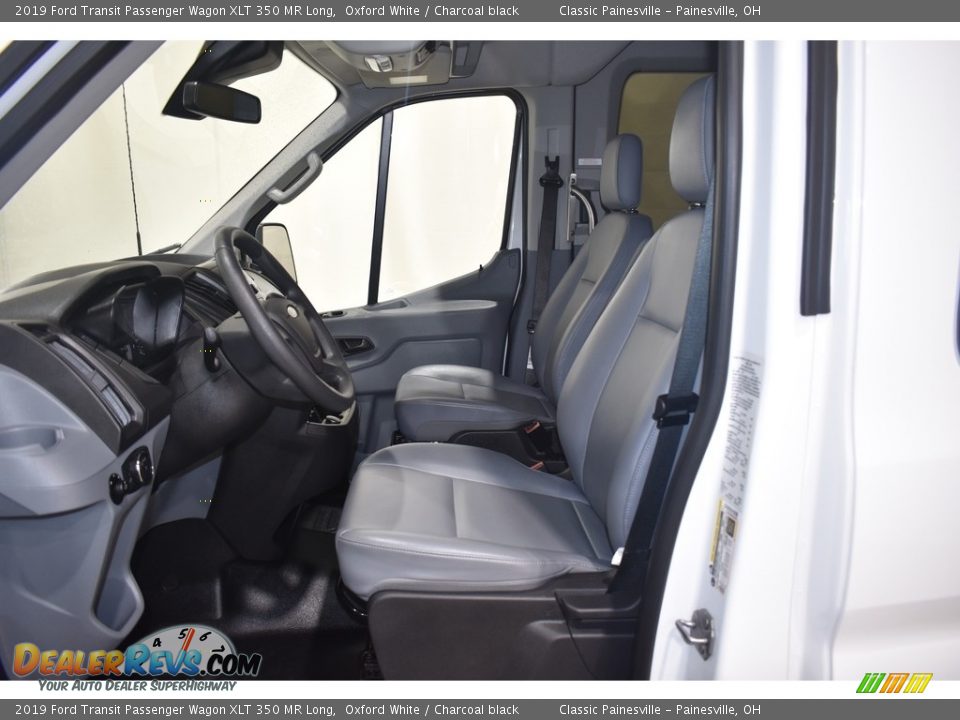 2019 Ford Transit Passenger Wagon XLT 350 MR Long Oxford White / Charcoal black Photo #6