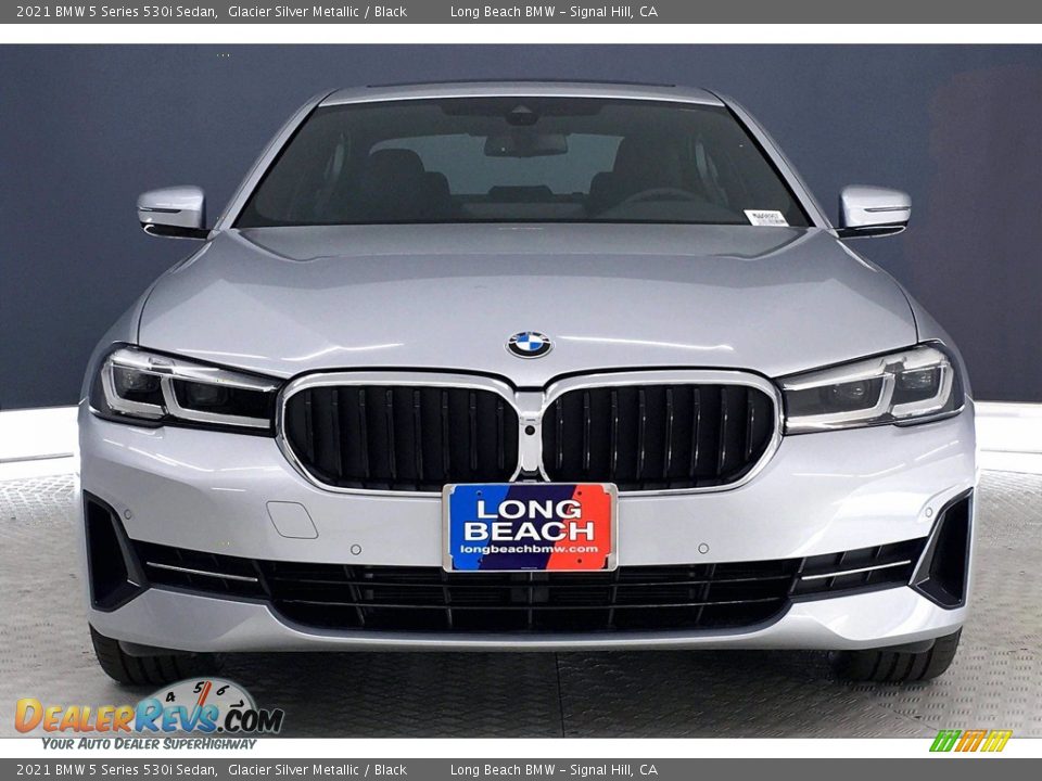 2021 BMW 5 Series 530i Sedan Glacier Silver Metallic / Black Photo #2