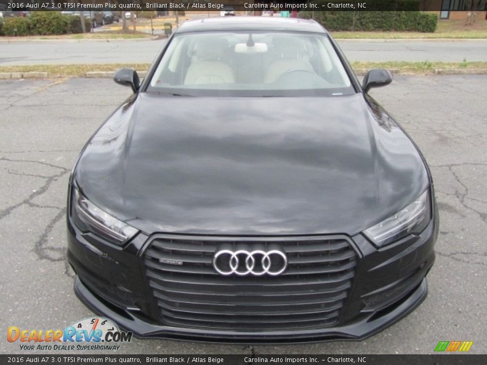 2016 Audi A7 3.0 TFSI Premium Plus quattro Brilliant Black / Atlas Beige Photo #5