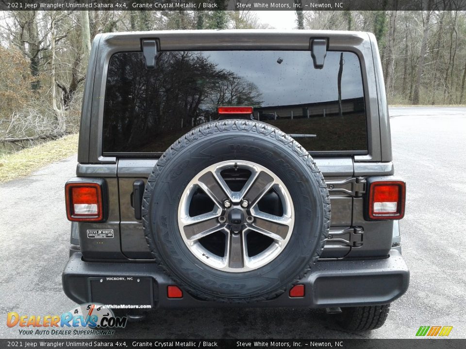 2021 Jeep Wrangler Unlimited Sahara 4x4 Granite Crystal Metallic / Black Photo #7