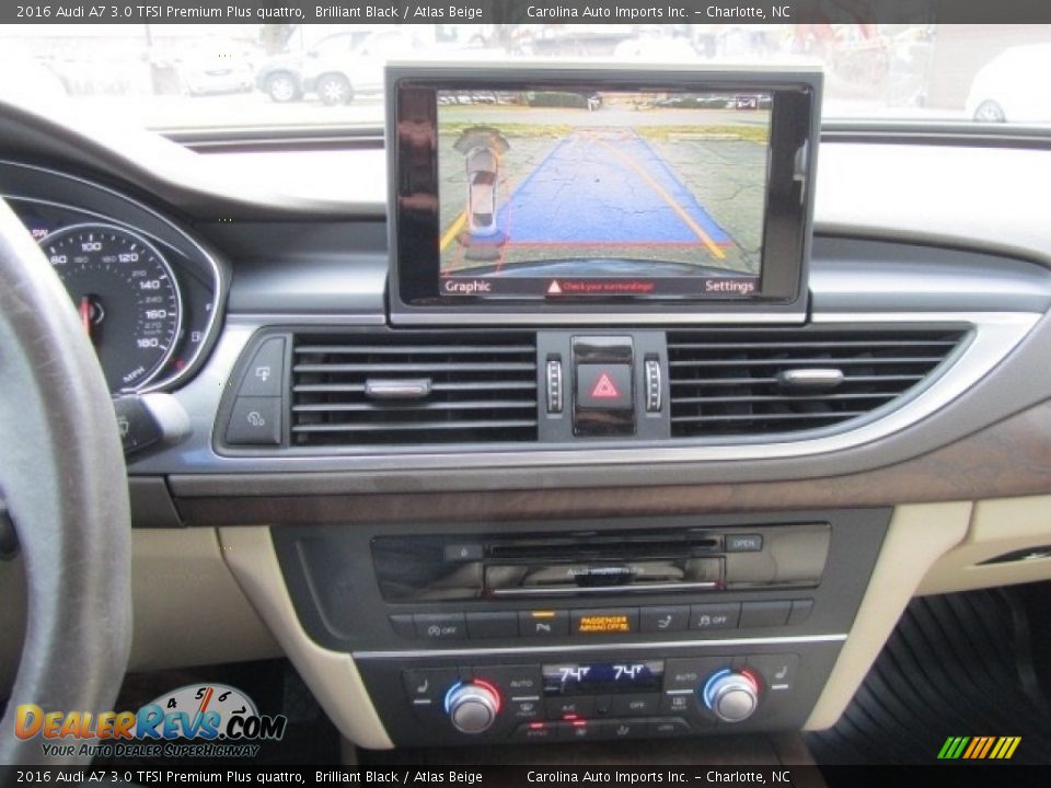 2016 Audi A7 3.0 TFSI Premium Plus quattro Brilliant Black / Atlas Beige Photo #15