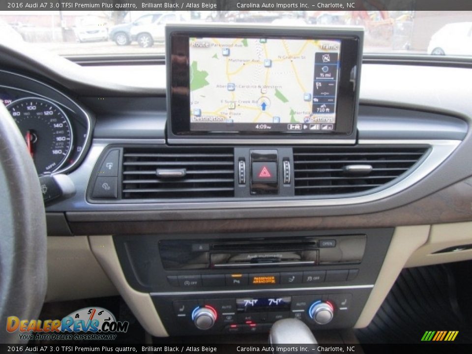 2016 Audi A7 3.0 TFSI Premium Plus quattro Brilliant Black / Atlas Beige Photo #16
